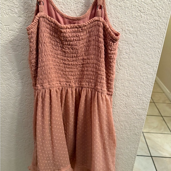 Abercrombie Kids Coral Smocked Top dress - Picture 4 of 5